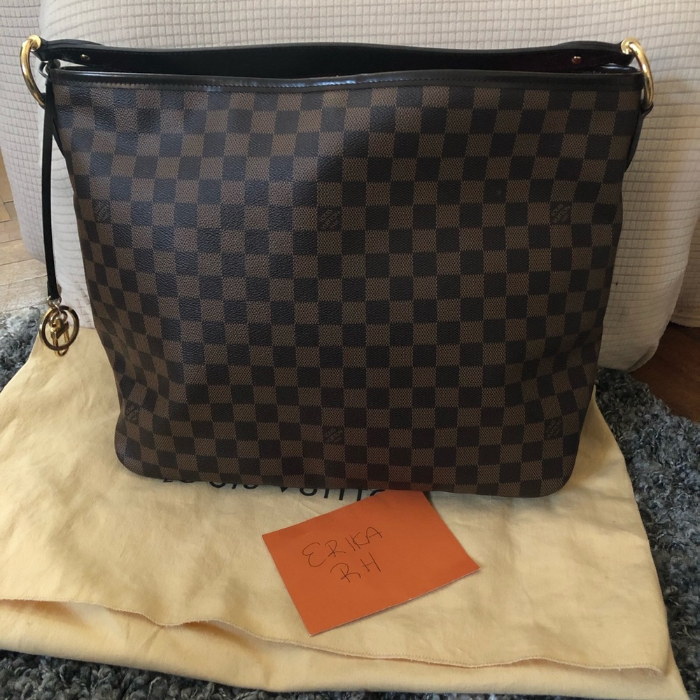 Sold on diff platform. Delightful MM Damier Ebene